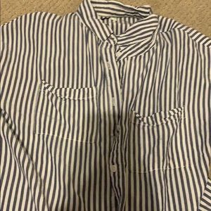 striped button down